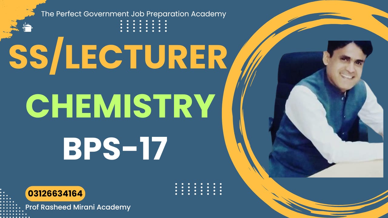 Subject Specialists/LECTURER BPS-17 Chemistry